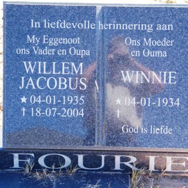 FOURIE Willem Jacobus 1935-2004 &amp; Winnie 1934-