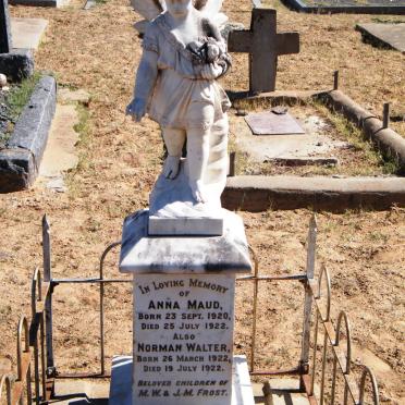 FROST Anna Maud 1920-1922 :: FROST Norman Walter 1922-1922