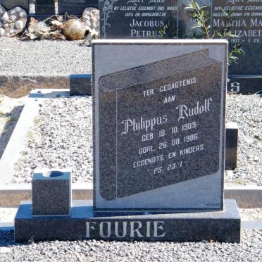 FOURIE Philippus Rudolf 1909-1986