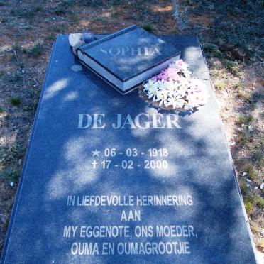 JAGER Sophia, de 1918-2000