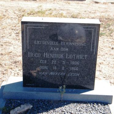 LOTRIET Hugo Hendrik 1906-1966