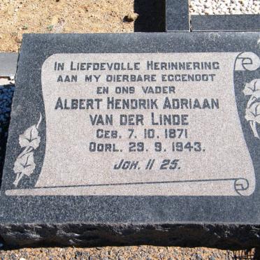 LINDE Albert Hendrik Adriaan, van der 1871-1943