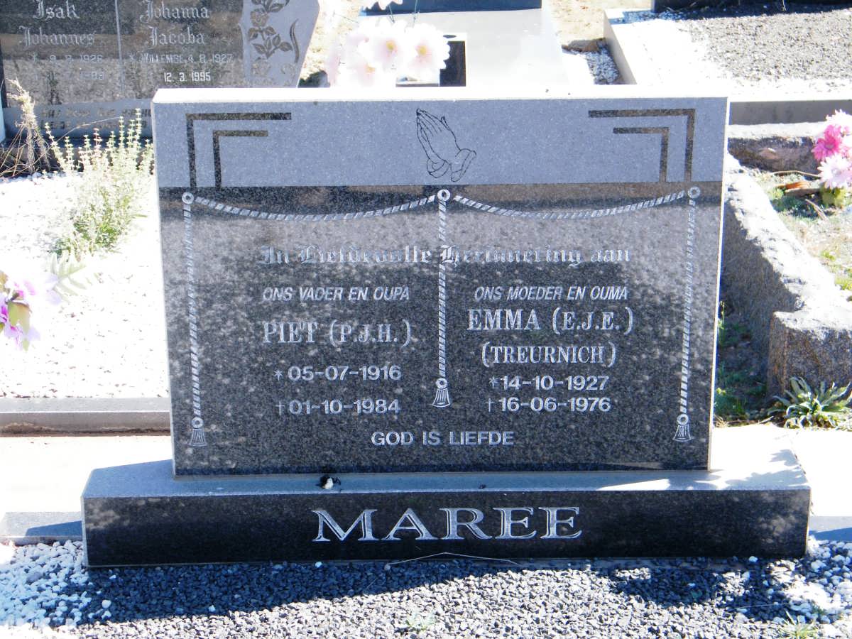 MAREE P.J.H. 1916-1984 &amp; E.J.E. TREURNICH 1927-1976