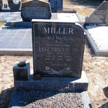MILLER Elizabeth M. nee FOURIE 1894-1968