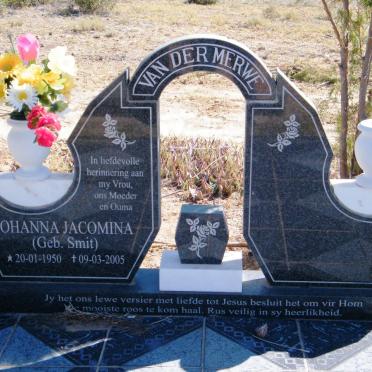 MERWE Johanna Jacomina, van der nee SMIT 1950-2005
