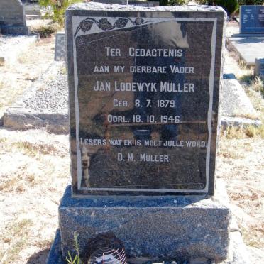 MÜLLER Jan Lodewyk 1879-1946