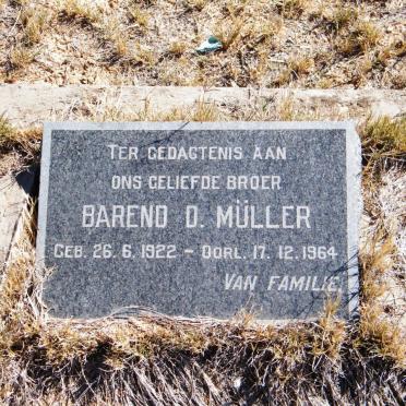 MÜLLER Barend D. 1922-1964