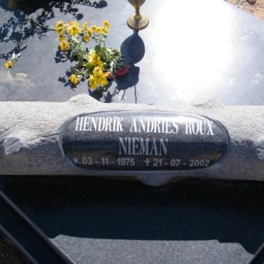 NIEMAN Hendrik Andries Roux 1975-2002