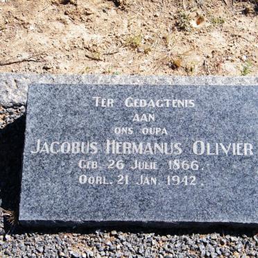 OLIVIER Jacobus Hermanus 1866-1942