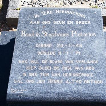 PRETORIUS Hendrik Stephanus 1948-1971