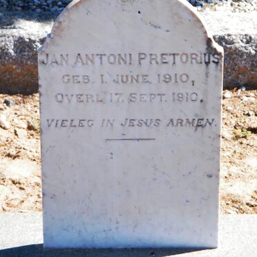 PRETORIUS Catherina Jacoba 1873-1911 :: PRETORIUS Jan Antoni 1910-1910