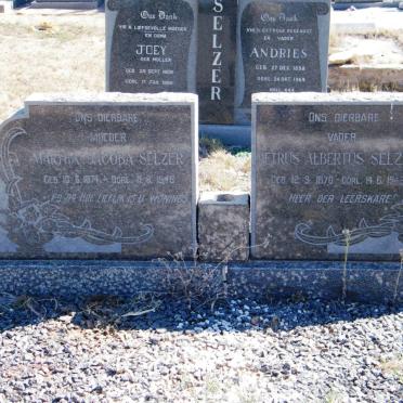 SELZER Petrus Albertus 1870-1942 &amp; Martha Jacoba 1874-1946