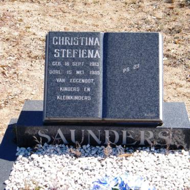 SAUNDERS Christina Stefiena 1913-1985