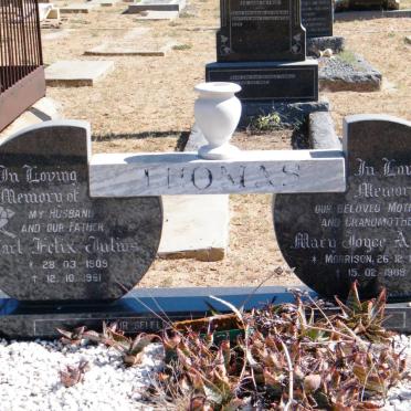 THOMAS Carl Felix Julius 1909-1961 &amp; Mary Joyce Agnes MORRISON 1913-1988