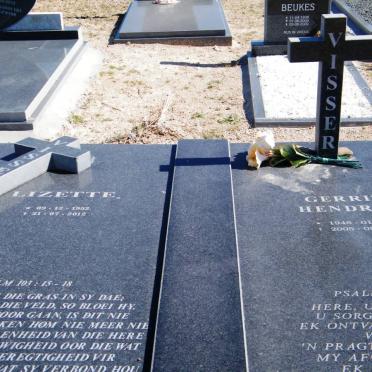 VISSER Gerrit Hendrik 1948-2005 &amp; Lizette 1952-2012