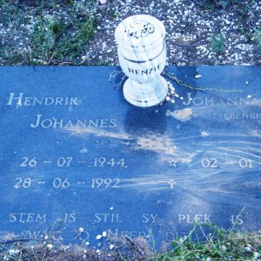 VISSER Hendrik Johannes 1944-1992 &amp; Johanna LIEBENBERG 1949-