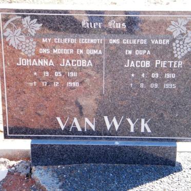 WYK Jacob Pieter, van 1910-1995 &amp; Johanna Jacoba 1911-1990