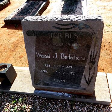 BADENHORST Wessel J. 1887-1971 & Elizabeth M. v.d. MERWE 1887-1959 _1