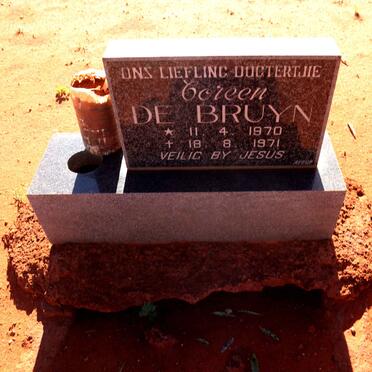 BRUYN Coreen, de 1970-1971