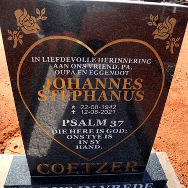 COETZER Johannes Stephanus 1942-2021