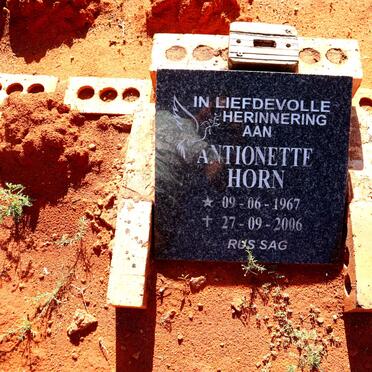 HORN Antionette 1967-2006
