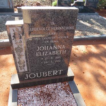 JOUBERT Johanna Elizabeth 1891-1982