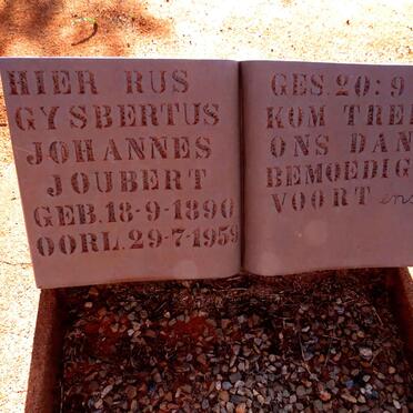 JOUBERT Gysbertus Johannes 1890-1959