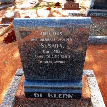 KLERK Susara, de 1885-1963
