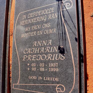 PRETORIUS Anna Catharina 1937-1999