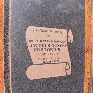 PRETORIUS Jacobus Ockert 1933-2004