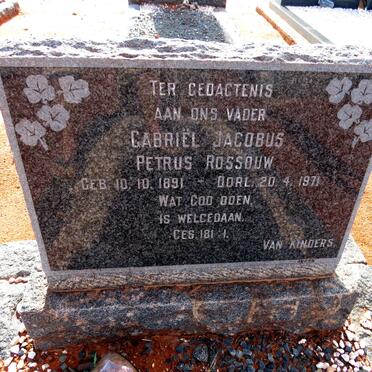 ROSSOUW Gabriel Jacobus Petrus 1891-1971