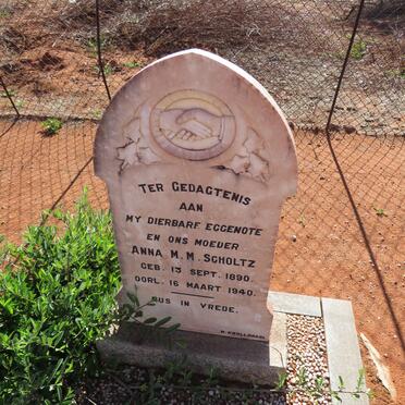 SCHOLTZ Anna M.M. nee VAN DER WESTHUIZEN 1890-1940 _2