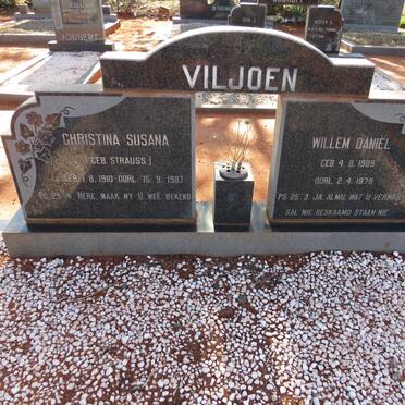 VILJOEN Willem Daniel 1909-1979 & Christina Susana STRAUSS 1910-1987