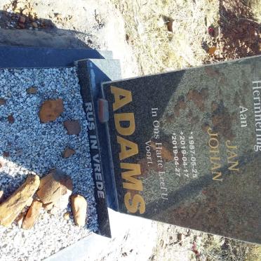 ADAMS Jan Johan 1987-2019