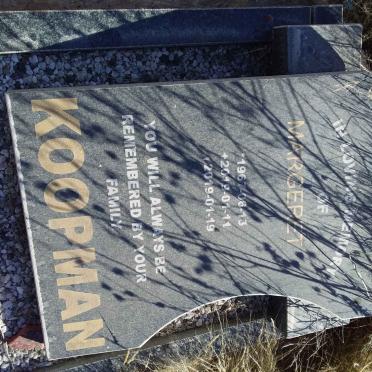 KOOPMAN Margeret 1967-2019