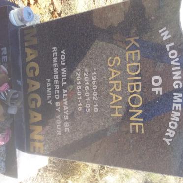 MAGAGANE Kedibone Sarah 1960-2016
