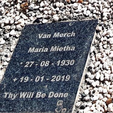 MERCH Maria Mietha, van 1930-2019