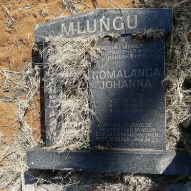 MLUNGU Nomalanga Johanna 1932-1969