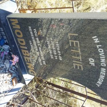 MODIBENG Lettie 1974-2016