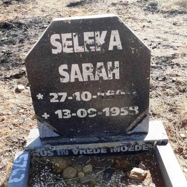 SELEKA Sarah 1898-1958