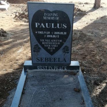 SEBEELA Paulus 1963-2009