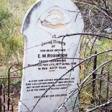 ROBINSON E.M. nee BORNMAN -1918