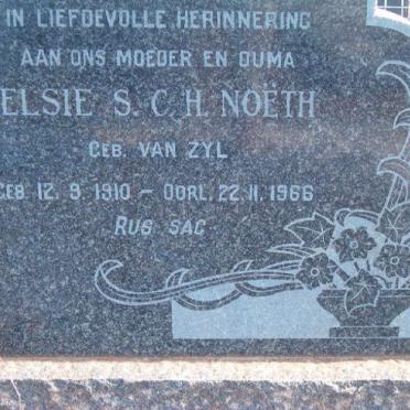 NOETH Elsie S.C.H. neé VAN ZYL 1910-1966