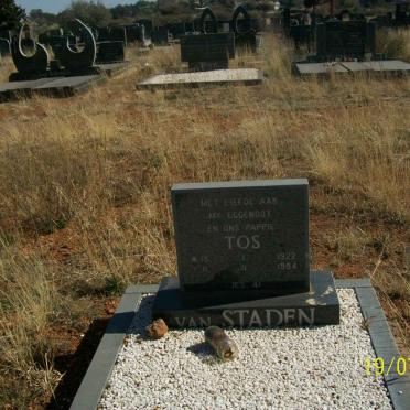 STADEN Tos, van 1922-1984