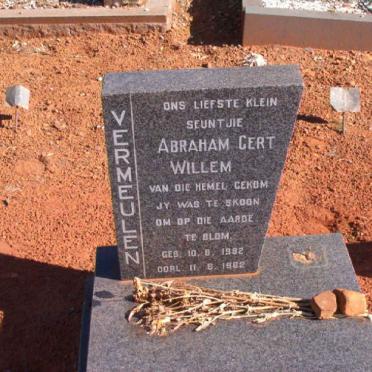 VERMEULEN Abraham Gert Willem 1982-1982