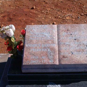 WILLEMSE Andries Barend Frederick 1958-2007