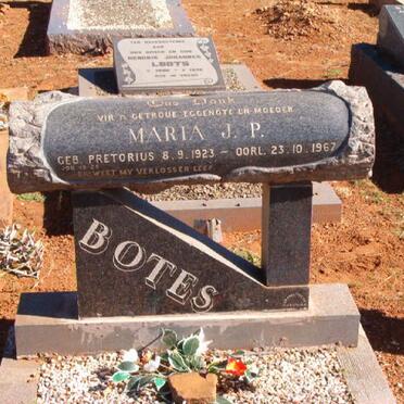 BOTES Maria J.P. neé Pretorius 1923-1967