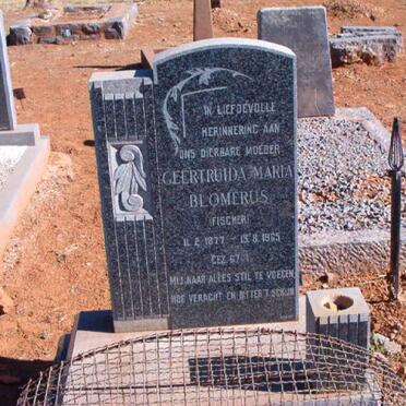 BLOMERUS Gertruida Maria neé FISHER 1877-1965