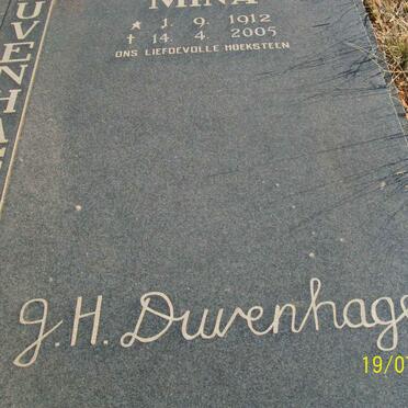 DUVENHAGE Mina 1912-2005