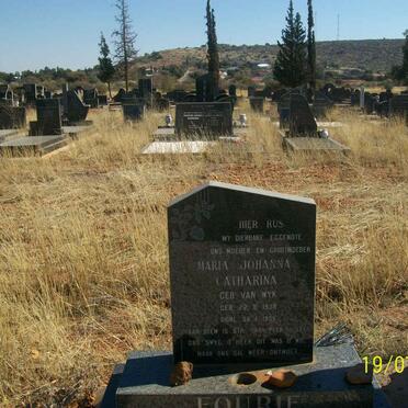 FOURIE Maria Johanna Catharina neé VAN WYK 1938-1985